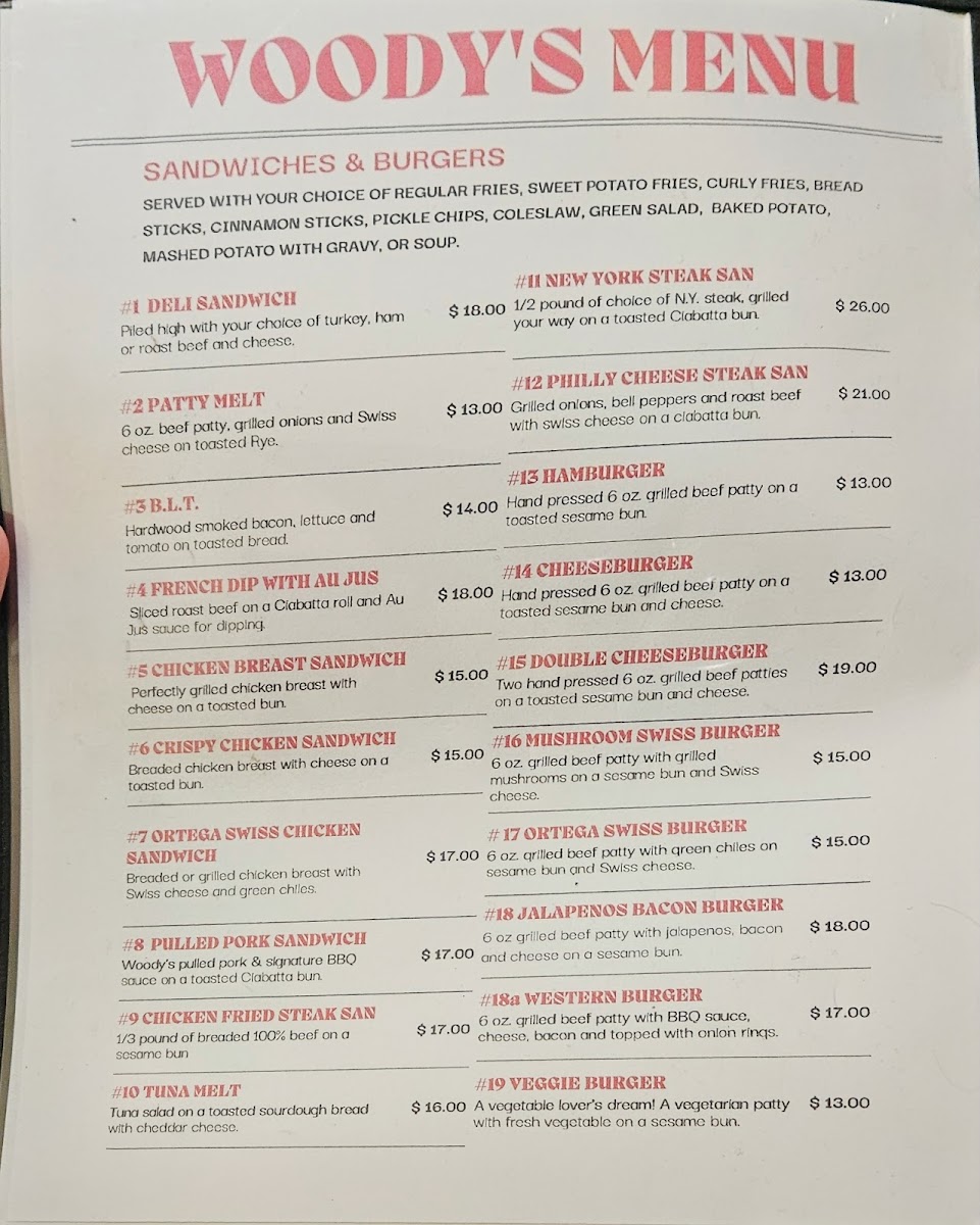 Menu Woody's Cedarville-2