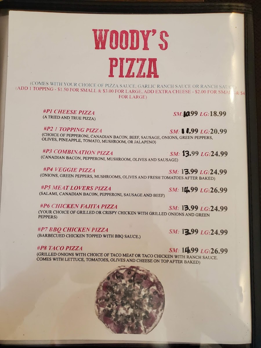 Menu Woody's Cedarville-9